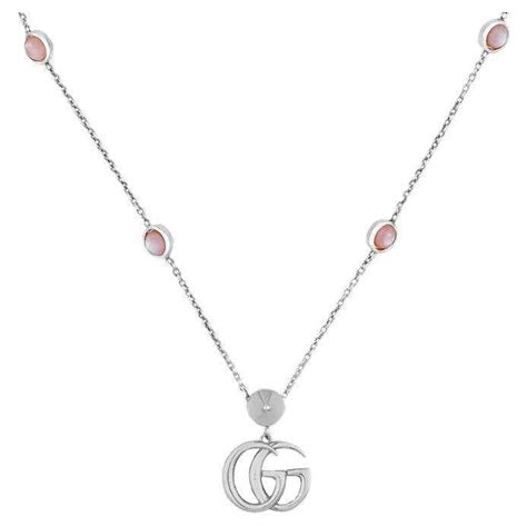 gucci collana doppia g|Collana Doppia G in argento sterling 925 .